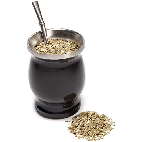 Mate Teebecher Edelstahl Yerba Mate Tasse Zweischichtige Isolierbecher Kürbisbecher, Leicht zu Reinigen und Widerstandsfähig von Ysoom