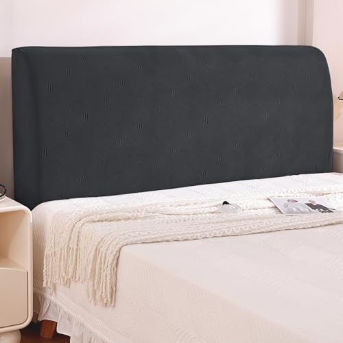 Ystyle Bettkopfteil Bezug, Weicher Staubdicht Headboard Cover, Abnehmbarer Strecken Kopfteil Bezug, Kratzfester Überzug Bett Betthusse Kopfteil Für Schlafzimmer (200cm, Dunkel Grau) von Ystyle