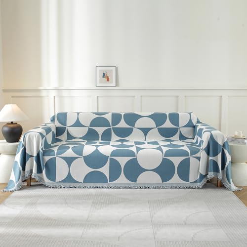 Ystyle Couch Überwurf, Sofa Überzug 1/2/3/4 Sitzer, Sofa Überwurfdecke, Couchüberwürfe Sofabezug Sofaüberwurf Couchdecke Sofaüberwürfe Sofa Bezug Überwurf Sofa Decke, 180x280 cm, Blau von Ystyle