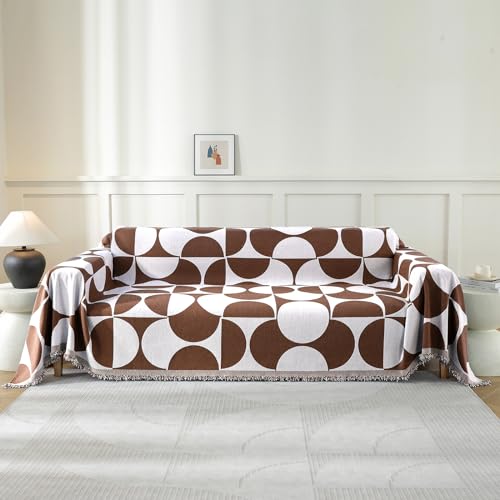 Ystyle Couch Überwurf, Sofa Überzug 1/2/3/4 Sitzer, Sofa Überwurfdecke, Couchüberwürfe Sofabezug Sofaüberwurf Couchdecke Sofaüberwürfe Sofa Bezug Überwurf Sofa Decke, 180x280 cm, Braun von Ystyle