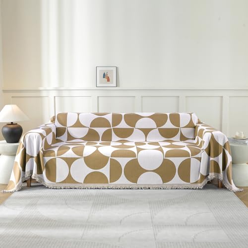 Ystyle Couch Überwurf, Sofa Überzug 1/2/3/4 Sitzer, Sofa Überwurfdecke, Couchüberwürfe Sofabezug Sofaüberwurf Couchdecke Sofaüberwürfe Sofa Bezug Überwurf Sofa Decke, 180x280 cm, Khaki von Ystyle