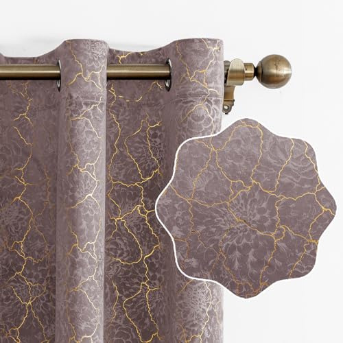 Ystyle Samtvorhang 2er Set 140x145cm, Blickdichte Vorhänge Samt für Schlafzimmer Wohnzimmer mit Ösen, Wunderschön Weich Vorhang Velvet Curtains, Verdunkelnd Samt Gardinen Blickdicht, Bohnenrot von Ystyle
