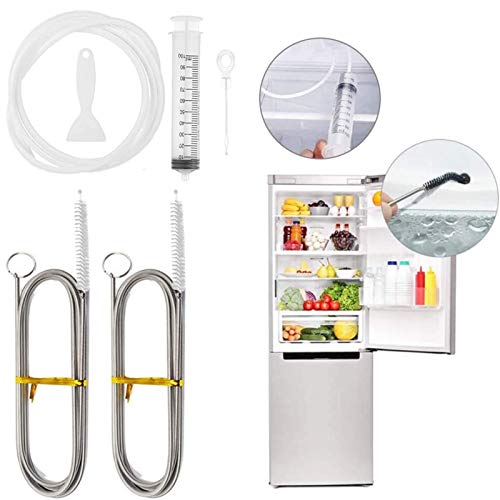 Ytesky Kühlschrank Bürste, Kühlschrank Reinigungsbürste, Flexible Rohrreinigungsspirale mit Bürste, Abflusslochentferner Reinigungswerkzeug für Kühlschrank Ablauf Abflussloch (6 pcs) von Ytesky
