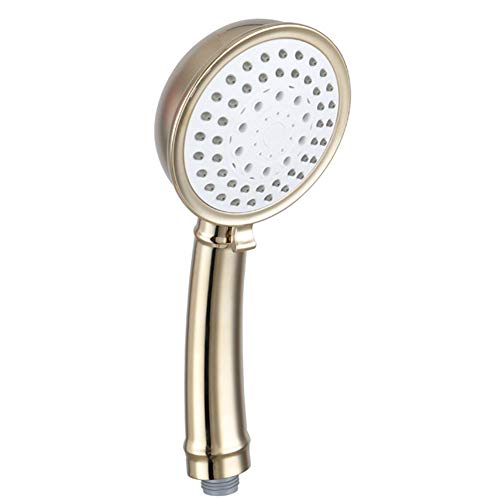 Duschkopf, Duschkopf Universal-Fitting mit justierbarem 5 Sprays Modes Badduschekopf- Hand Handset Chrome Luxus mit Massage Experience (gebürstetes Gold) von YuAiStore