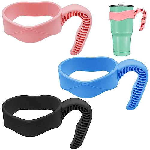 YuCool 3 Stück 590 ml Bechergriffe, Ersatzbecher oder Becherhalter(schwarz, rosa, blau) von YuCool