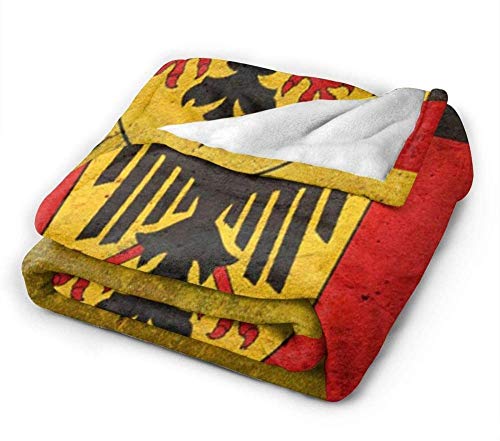 Decke Wohn Kuscheldecken,Fleecedecke Weiches Und Flauschiges Schlafsofa Plüschdecke Sofa/Stuhl/Bett Mit Mikrofaser-Flanelldecke LeichtWarm Bequem Und Langlebig Deutschland Adler Flagge 80x60 inch von YuLiZP
