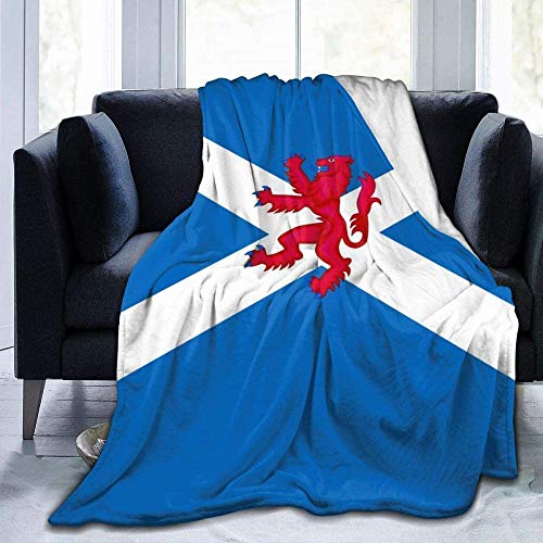 YuLiZP Decke Wohn Kuscheldecken Independent Lion Rampant Schottland Flagge Komfortabel Superweiche,Flauschige,Warme,Feste Bettüberwürfe Für Sofa-Mikrofaserdecken 80X60 Inches von YuLiZP