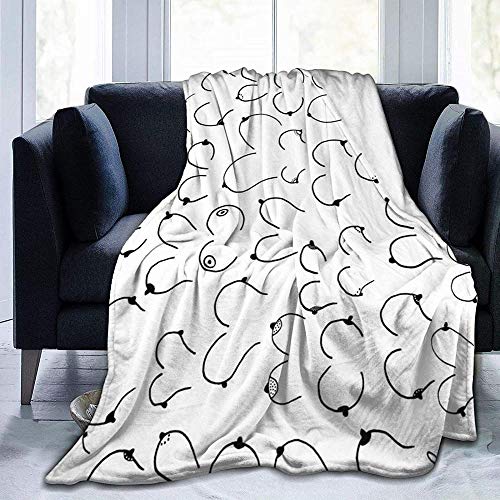YuLiZP Decke Wohn Kuscheldecken Titten Die Brust Flauschige Decke Ganzjährig Leicht Und Weich Bequeme Wohnkultur Decke Bett Sofa Stuhl Geeignet Für Erwachsene Und Kinder-80X60 Inch von YuLiZP