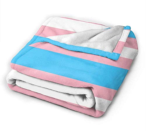 YuLiZP Decke Wohn Kuscheldecken Transgender LGBT Streifen Werfen Sie Schlafzimmer/Sofa/Wohnzimmer Couch Warm Travel Super Fluffy Solid Bed Bettdecke Für Kinder Erwachsene Die Ganze Saison-60X50 Inch von YuLiZP