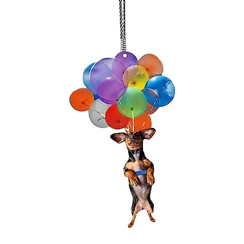 Bunter Ballonanhänger, Bunter Aufhänger für Auto-Rückspiegel, Bunter Ballon-Aufhänger, Auto-Rückspiegel-Zubehör, Ballon-Tier- für den Innenraum des Autos von YuSheng