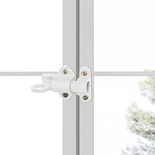 Yusheng Automatische Federverriegelung,Schwarzes Aluminiumlegierungs-Sicherheits-Fenstertorschloss - Pull Rings Spring Bounce Door Bolt, Automatic Load Bolt Latch for Door Window Cabinet Drawer von YuSheng