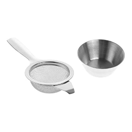 YUSHU – Edelstahl-Mesh-Tee-Ei – Haltbares Metall-Tassensieb – Lose-Blatt-Filter mit Griff – Küche-Tee-Trinkwerkzeug – Küchen-Bar-Teesieb-Zubehör von Yushu