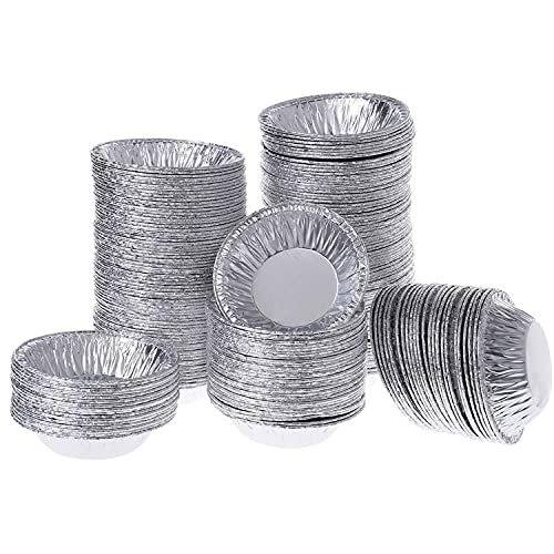 Yushu - Zinnfolie, Eierkuchenform, 250 Stück, Aluminiumfolie, Backform, Cupcake-Förmchen, Cupcake-Förmchen, Muffin-Form, Küchenbar, Back- und Gebäckzubehör. von Yushu