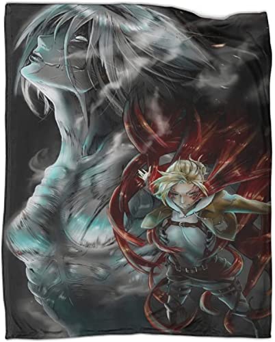 Attack On Titan Anime 3D-Digitaldruck Flanell Ultraweiche Micro-Fleece-Decke Pflegeleicht von YuZong