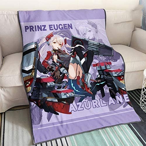 Azur Lane- Prinz Eugen Anime 3D-Digitaldruck Flanell Ultraweiche Micro-Fleece-Decke Pflegeleicht von YuZong