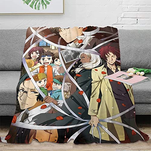 Bungou Stray Dogs Dazai Osamu Anime 3D-Digitaldruck Flanell Ultraweiche Micro-Fleece-Decke Pflegeleicht von YuZong