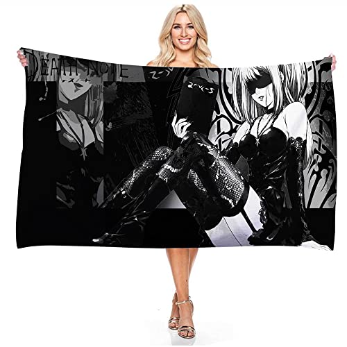 Death Note-MisaMisa-cooles Mädchen Anime Mikrofaser Leichte Absorption Sandfrei Schnell Trocknend Strandtuch Campingtuch Reise Pool Picknick Schwimmen Badetuch von YuZong