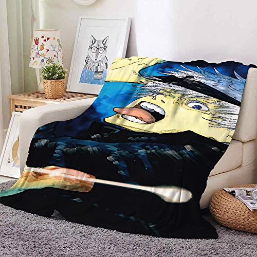 Jujutsu Kaisen Gojo Satoru Anime 3D gedruckte weiche leichte Reise flauschige Flanell Nickerchen Decke Idee Geschenk Plüsch Haus Dekorationen von YuZong