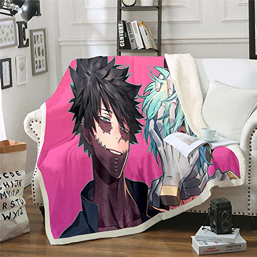 My Hero Academia Shigaraki Tomura Anime 3D gedruckte weiche leichte Reise flauschige Flanell Nickerchen Decke Idee Geschenk Plüsch Haus Dekorationen von YuZong