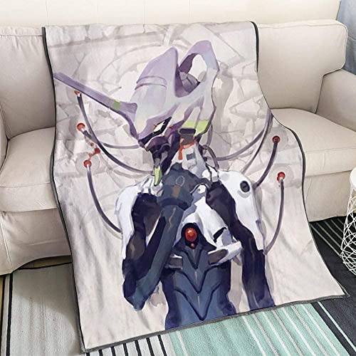 NEON GENESIS EVANGELION/EVA EVANGELION-01 Anime 3D-Digitaldruck Flanell Ultraweiche Micro-Fleece-Decke Pflegeleicht von YuZong