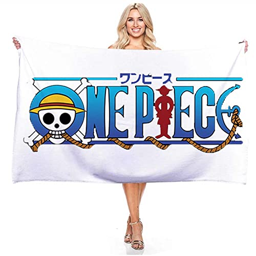 YuZong One Piece Anime Mikrofaser Leichte Absorption Sandfrei Schnell Trocknend Strandtuch Campingtuch Reise Pool Picknick Schwimmen Badetuch, 150x75cm von YuZong