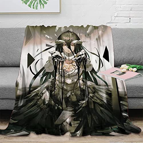 Overlord Albedo Anime 3D-Digitaldruck Flanell Ultraweiche Micro-Fleece-Decke Pflegeleicht von YuZong