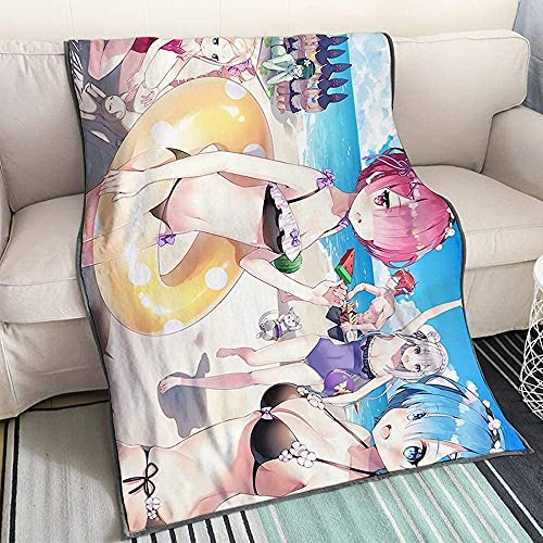 Re:Life in a different world from zero Rem/Ram Anime 3D-Digitaldruck Flanell Ultraweiche Micro-Fleece-Decke Pflegeleicht Mädchen-Geschenk Re:Life in a different world from zero Rem/Ram Anime 3D-Digitaldruck Flanell Ultraweiche Micro-Fleece-Decke Pflegeleicht Mädchen-Geschenk von YuZong