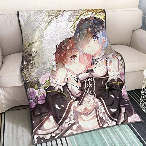 Re:Life in a different world from zero Rem/Ram Anime 3D-Digitaldruck Flanell Ultraweiche Micro-Fleece-Decke Pflegeleicht Mädchen-Geschenk Re:Life in a different world from zero Rem/Ram Anime 3D-Digitaldruck Flanell Ultraweiche Micro-Fleece-Decke Pflegeleicht Mädchen-Geschenk von YuZong
