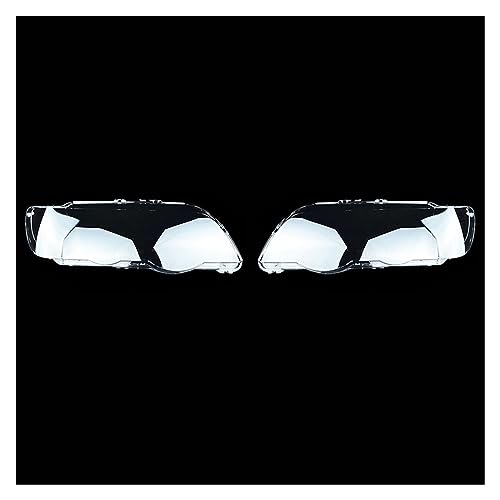 YuZong Frontscheinwerfer-Linsenabdeckung,für BMW X5 E53 2000 2001 2002 2003,Autogehäuse Scheinwerferglas Lampenschirm,C-Left and Right von YuZong