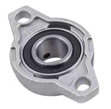 6 Stücke KFL004 Stehlager, Flanschlager 20mm Welle, Rhombische Selbstausrichtend Flanschlager Horizontale Zinklegierung Kugellager Lagerblock Durchmesser für Achse Welle Maschine 3D Drucker 0.79’’ von Yuaaoh