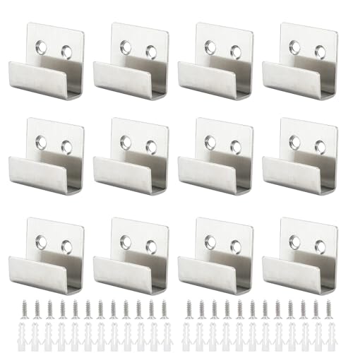 Keramikfliesen Wandhaken 12STK Wandhaken Halterung Display Wandhaken mit Schrauben Edelstahl Gebürstet Schwerlast Haken Wand für Spiegel Hängende Bilder Küche Bad Garage (Silber, 11mm Innenbreite) Keramikfliesen Wandhaken 12STK Wandhaken Halterung Display Wandhaken mit Schrauben Edelstahl Gebürstet Schwerlast Haken Wand für Spiegel Hängende Bilder Küche Bad Garage (Silber, 11mm Innenbreite) von Yuaaoh