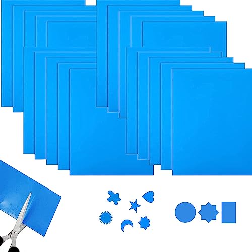 Yuaaoh Selbstklebende Reparaturflicken Pool 30 Stück PVC Pool Reparaturset Vinyl Flicken Selbstklebend Unterwasser Poolfolie Flicken Blau für Wasserbett Schwimmbäder Aufblasbares Boot (15x20cm) von Yuaaoh