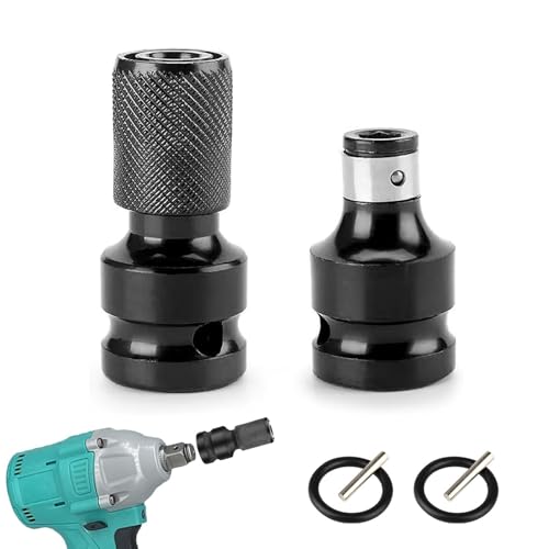 Yuaiosn 2 Stück Schlagschrauber Bit Adapter, Bithalter Stecknuss Adapter, 1/2 auf 1/4 Zoll, Schlagschrauber Adapter für Schlagratschenschlüssel Schraubendreher Bit-Halter Yuaiosn 2 Stück Schlagschrauber Bit Adapter, Bithalter Stecknuss Adapter, 1/2 auf 1/4 Zoll, Schlagschrauber Adapter für Schlagratschenschlüssel Schraubendreher Bit-Halter von Yuaiosn