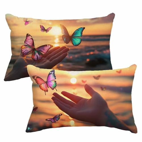 Kissenbezug 40x80 cm Herbst Kissen 2er Set Sofakissen Leinen Kissenbezug Orange Dekokissen Doppelseitiger Gedruckte Kissenhüllen für Outdoor Garten Couch Bett Patio Auto Herbst Dekor Geschenke 2m-31 Kissenbezug 40x80 cm Herbst Kissen 2er Set Sofakissen Leinen Kissenbezug Orange Dekokissen Doppelseitiger Gedruckte Kissenhüllen für Outdoor Garten Couch Bett Patio Auto Herbst Dekor Geschenke 2m-31 von Yuammgxi