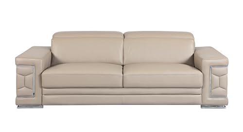 YuanDesign Sofa aus genarbtem italienischem Leder von YuanDesign