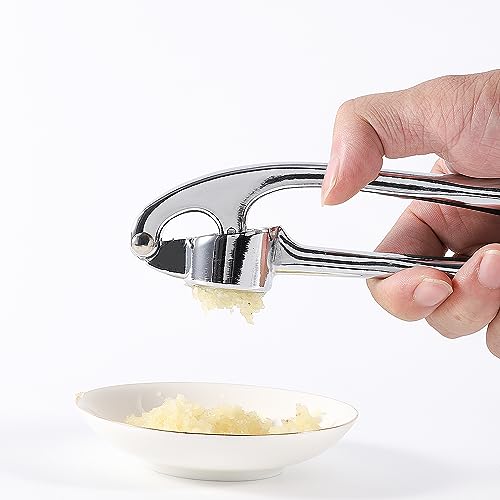 YuanbaoTt Knoblauchpresse, Knoblauchschneider Spülmaschinenfest, Garlic Crusher, Knoblauchhack Werkzeug für Küche, leicht zu reinigen, praktisch, Küchenhelfer, mit Ergonomischer Griff von YuanbaoTt