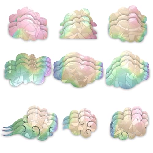 Yuanchu 27 Stück Wolkenform Prisma Fensteraufkleber,Rainbow Window Clings für Vogelschläge 3D Dekorative Fensterfolie Anti Kollisions Fenster Aufkleber Wolke Suncatcher Sticke Yuanchu 27 Stück Wolkenform Prisma Fensteraufkleber,Rainbow Window Clings für Vogelschläge 3D Dekorative Fensterfolie Anti Kollisions Fenster Aufkleber Wolke Suncatcher Sticke von Yuanchu