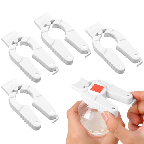 Yuanchu 4 Stück Multifunktionaler Flaschenöffner,3 in 1 Plastik Deckelöffner Schraubverschluss öffner Lustig Plastikflaschenöffner für Senioren Handschwäche Arthritis von Yuanchu