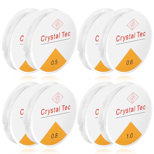 Yuanchu 8 Spule Gummiband für Armbänder,Elastische Schmuckfaden 1.0mm 0.8mm 0.6mm 0.5mm Transparentes Perlen Faden Stretch Gummiband aArmband Schnur für DIY Handwerk Schmuckherstellung Yuanchu 8 Spule Gummiband für Armbänder,Elastische Schmuckfaden 1.0mm 0.8mm 0.6mm 0.5mm Transparentes Perlen Faden Stretch Gummiband aArmband Schnur für DIY Handwerk Schmuckherstellung von Yuanchu