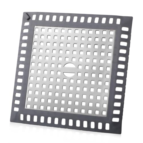 Yuanchu Quadrat Abflussschutz, Edelstahl Abflussgitter Abflusssieb Dusche Haarsieb Waschbecken Sieb Sieb für Spülbecken 12 x 12 cm Silber Abflussabdeckung für Badezimmer Küche Yuanchu Quadrat Abflussschutz, Edelstahl Abflussgitter Abflusssieb Dusche Haarsieb Waschbecken Sieb Sieb für Spülbecken 12 x 12 cm Silber Abflussabdeckung für Badezimmer Küche von Yuanchu