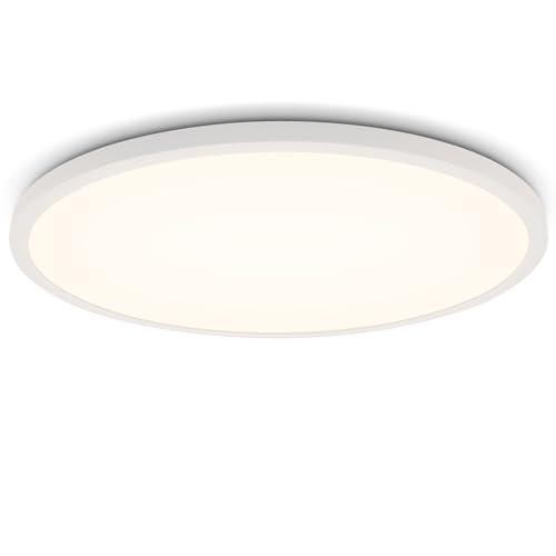 Yuanfenghua LED Deckenlampe 21W, Ø30cm 2400 Lumen Deckenleuchte, 4000K, Energiesparende Deckenleuchte Modern Rund, Einfache Installation für Badezimmer, Schlafzimmer, Küche, Balkon, Keller, Büro von Yuanfenghua