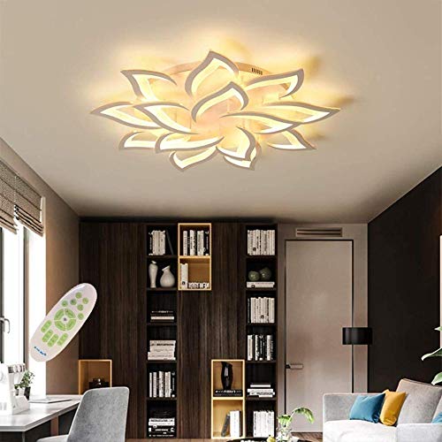 LED Ceiling Light Dimmable Living Room Lamp with Remote Control Colour Changing Bedroom Ceiling Light Modern Ceiling Lighting Chandelier Lamp Dimming 14 heads/Ø100cm/39.3in von Yuanfenghua