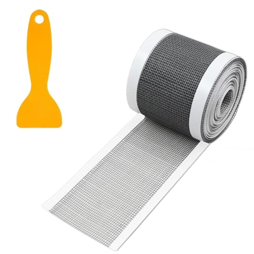 Yuannee Haarsieb Dusche,Abfluss Haarfänger Einweg 70mm x 10m Wiederverwendbar Haarsieb Dusche Selbstklebend Duschabfluss Mesh Aufkleber Abflusssieb Dusche Selbstklebender mit Abstreifer für Balkon von Yuannee