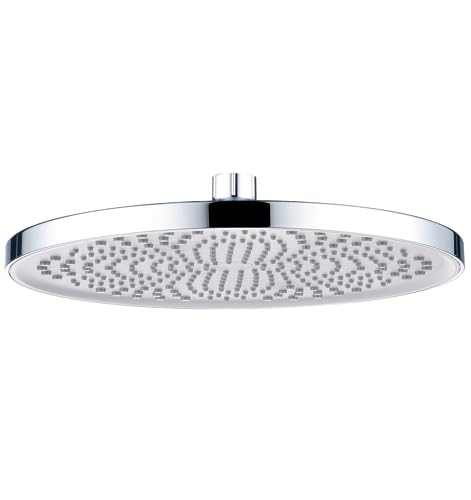 Ø260mm Duschkopf Regendusche YUANNY 10 Zoll Brausekopf Dusche Regenduschkopf mit Anti-Kalk-Düsen Wassersparender Kopfbrause Groß Einbauduschköpfe Rund Überkopfbrause Chrom von Yuanny