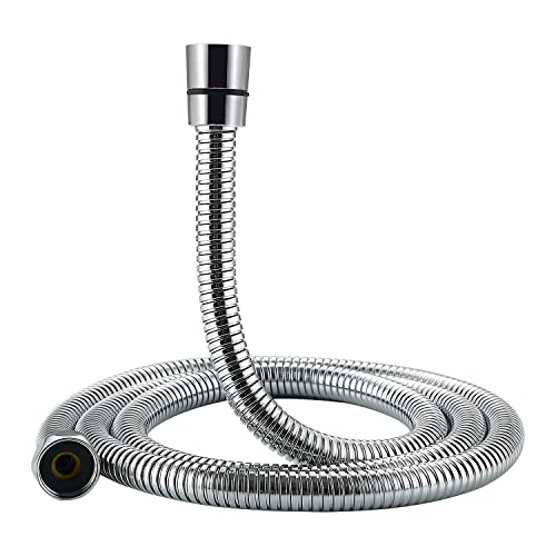 YUANNY Edelstahl Duschschlauch 1,5m Edelstahlschlauch mit Doppeltem Verdrehschutz und Anti-Knickschutz, Schlauch für Duschkopf Flexibel Brauseschlauch Messinganschlüssen， INOX 304 Metallschlauch von Yuanny