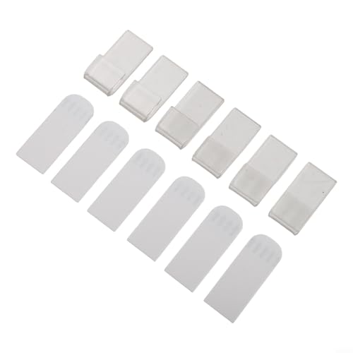 12 x Vinyl-Schallplatten für Display-Halter, selbstklebende Acryl-Wandhalterungen zum Organisieren von Musikalben (transparent) von Yuanpgky