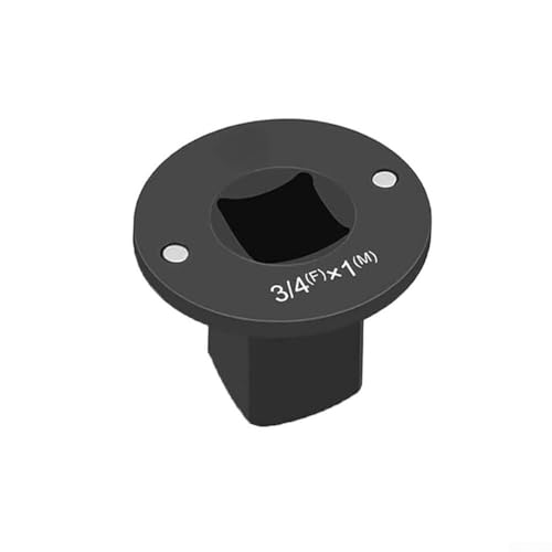 38 in Richtung 12, 12 auf 34 und 34 auf 1 Zoll auf Adapter in Schwarz, Low-Profile-Steckschlüssel-Reduzierset, perfekt für Fahrer mit Magnethalter, 14 Antrieb 38 (9,5 bis 25 mm) von Yuanpgky
