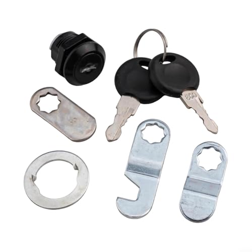 5/20.3 cm Stahl Nockenschloss mit Schlüssel, Schwarz Schrank- und Schubladenschloss, Sicherer Ersatz für Aktenschränke, Wohnmobil-Aufbewahrung, Briefkästen, Werkzeugkästen, Passt 5/20.3 cm Stahl Nockenschloss mit Schlüssel, Schwarz Schrank- und Schubladenschloss, Sicherer Ersatz für Aktenschränke, Wohnmobil-Aufbewahrung, Briefkästen, Werkzeugkästen, Passt von Yuanpgky