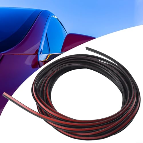 5 m T-Typ, schwarzer Gummidichtungsstreifen für Auto, Kantenverkleidung, Stoßstangenlippe, Seitenschweller mit doppelseitigem Klebeband EPDM-Material 5 m T-Typ, schwarzer Gummidichtungsstreifen für Auto, Kantenverkleidung, Stoßstangenlippe, Seitenschweller mit doppelseitigem Klebeband EPDM-Material von Yuanpgky