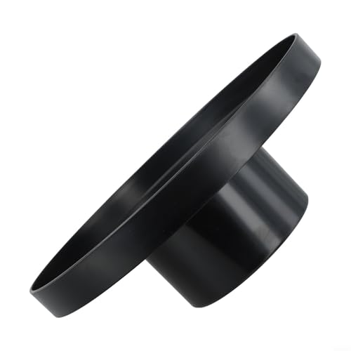 ABS-Servierplatte, Mehrzweck-Tablett aus Acryl, rund, kratzfest, für Kosmetik, Snacks, Schmuck und alltägliche Gegenstände im Büro und zu Hause (schwarz, L) von Yuanpgky